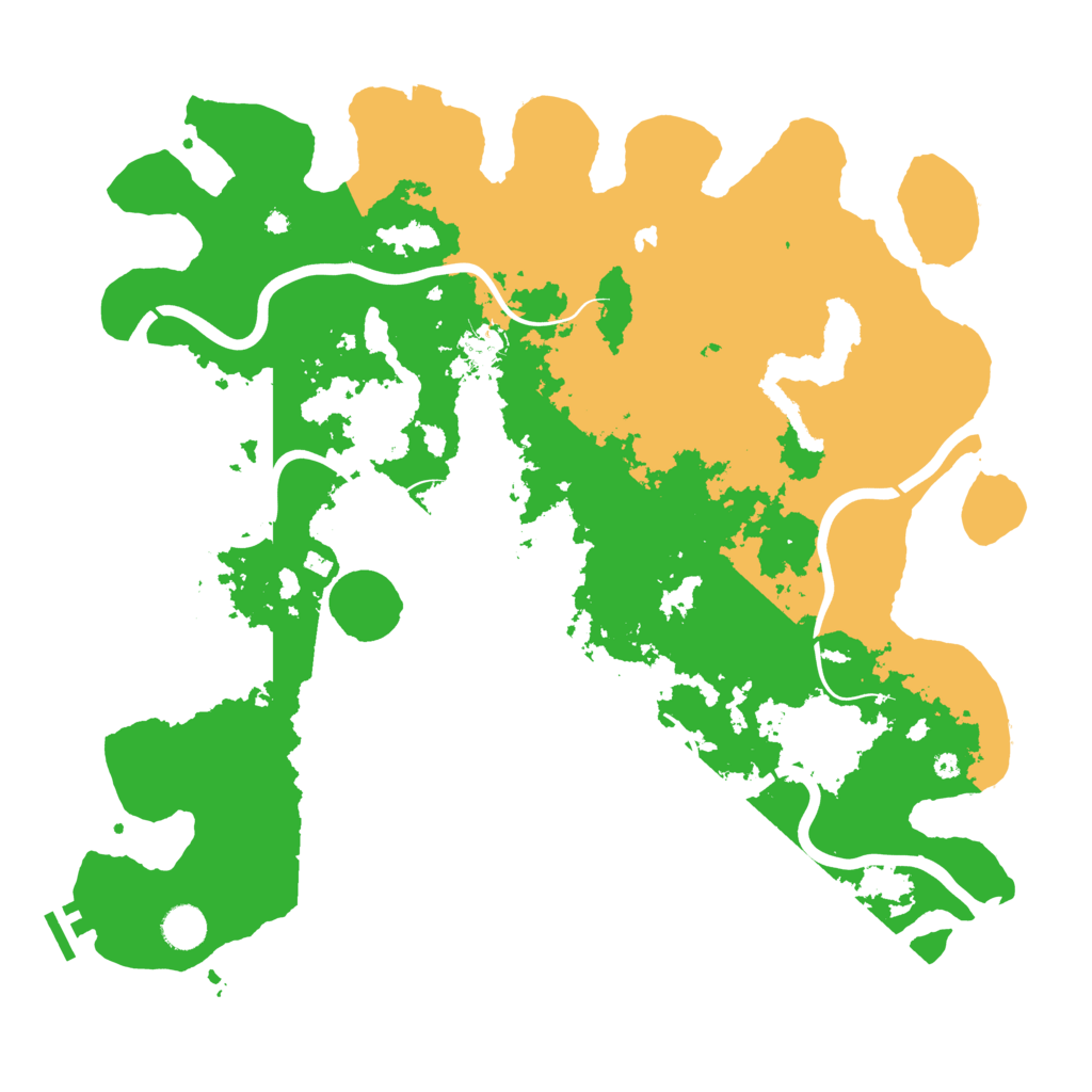 Biome Rust Map: Procedural Map, Size: 4300, Seed: 17222436