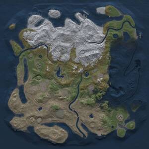 Thumbnail Rust Map: Procedural Map, Size: 4500, Seed: 395158115, 16 Monuments