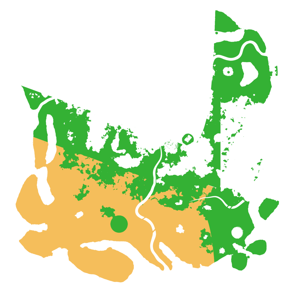Biome Rust Map: Procedural Map, Size: 4500, Seed: 395158115