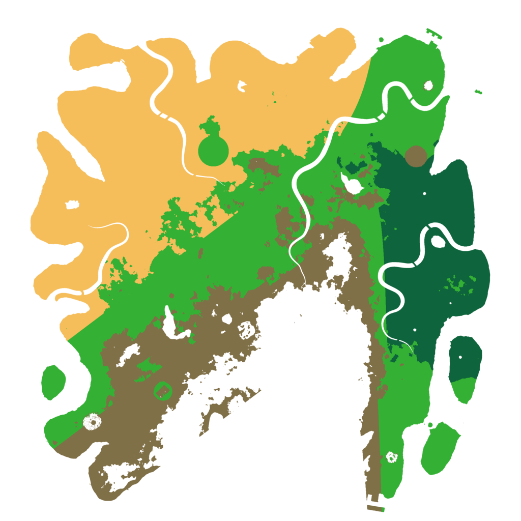 Biome Rust Map: Procedural Map, Size: 4500, Seed: 13500