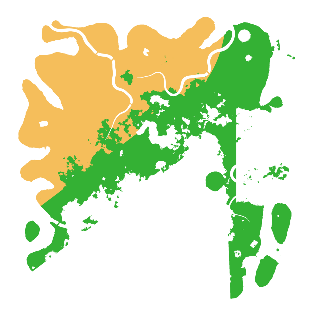 Biome Rust Map: Procedural Map, Size: 4500, Seed: 13500