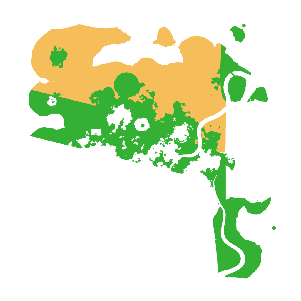 Biome Rust Map: Procedural Map, Size: 3200, Seed: 44133744