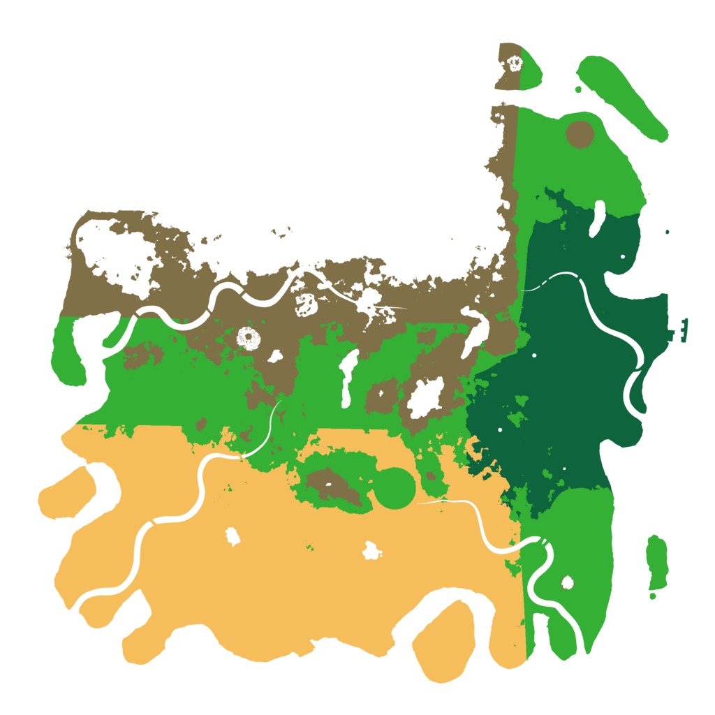 Biome Rust Map: Procedural Map, Size: 4500, Seed: 279938816