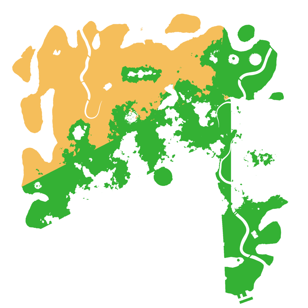 Biome Rust Map: Procedural Map, Size: 4500, Seed: 1243086728