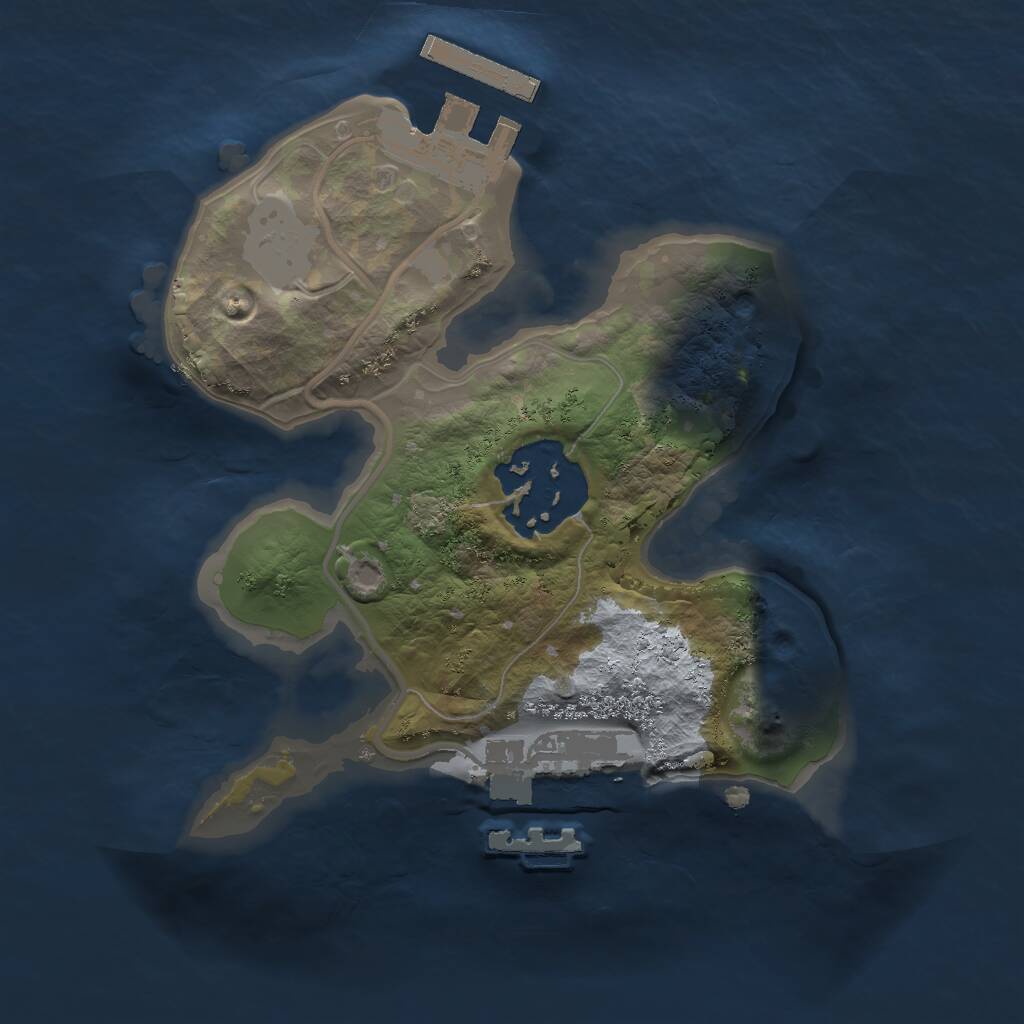 Rust Map: Procedural Map, Size: 1700, Seed: 247807275, 4 Monuments