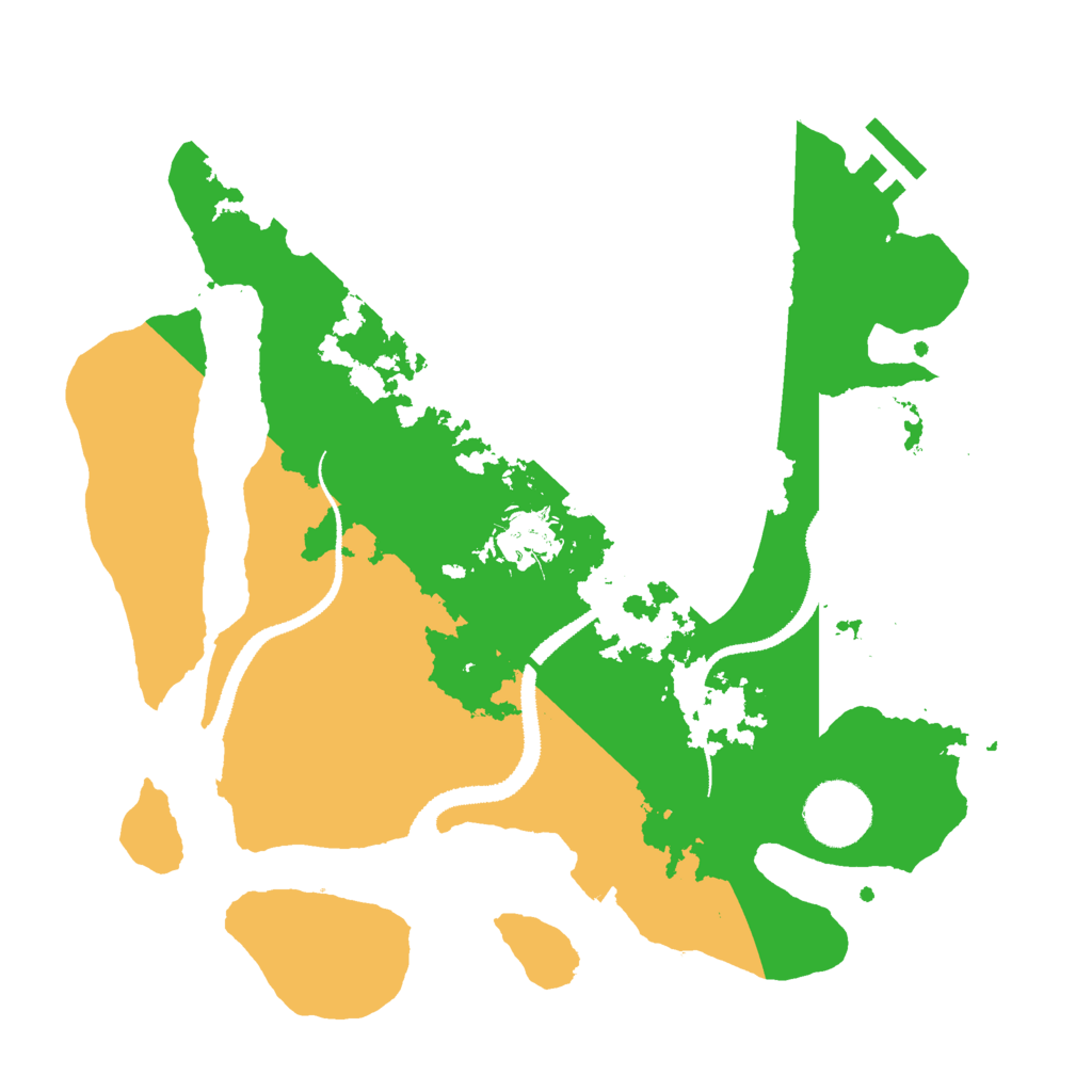 Biome Rust Map: Procedural Map, Size: 3001, Seed: 43542