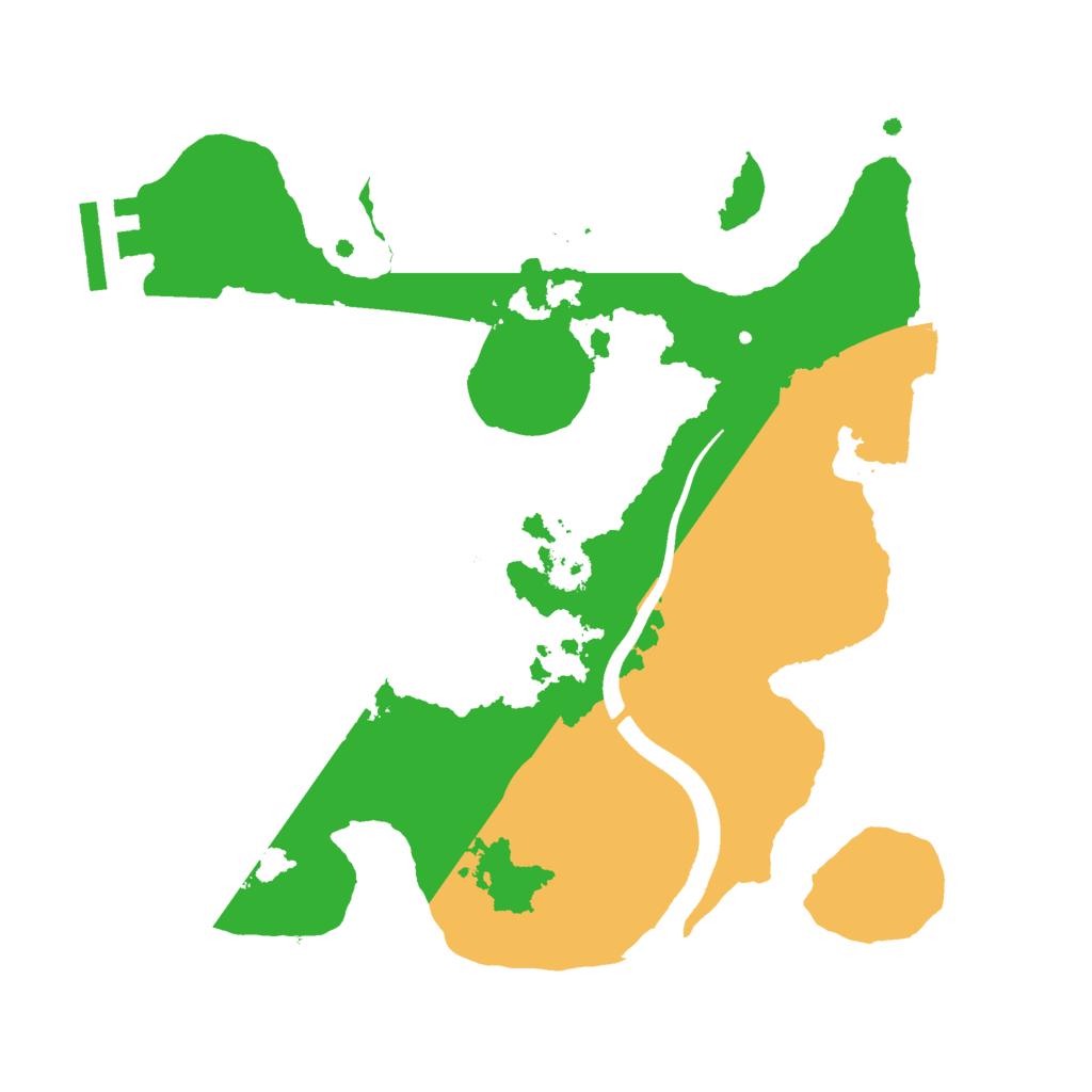 Biome Rust Map: Procedural Map, Size: 2500, Seed: 24347