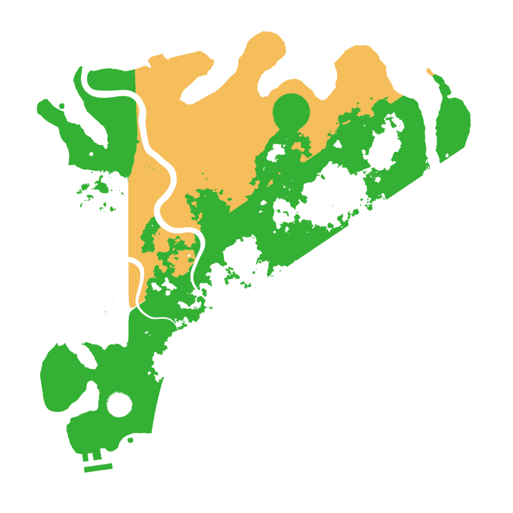 Biome Rust Map: Procedural Map, Size: 3650, Seed: 41414995