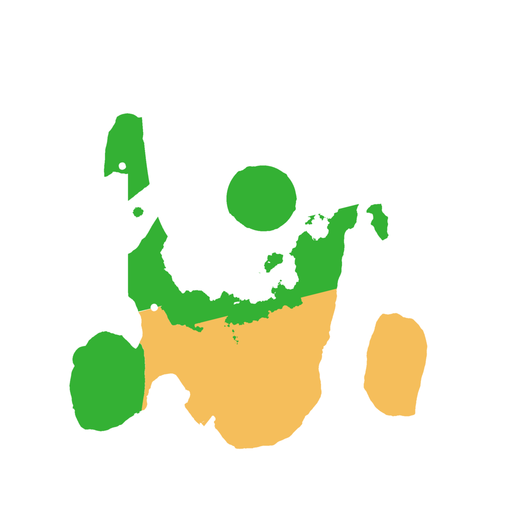 Biome Rust Map: Procedural Map, Size: 2074, Seed: 1