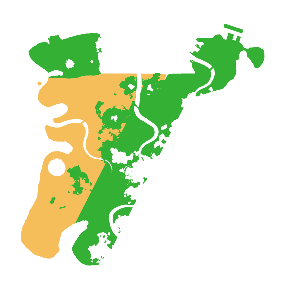 Biome Rust Map: Procedural Map, Size: 3000, Seed: 48544