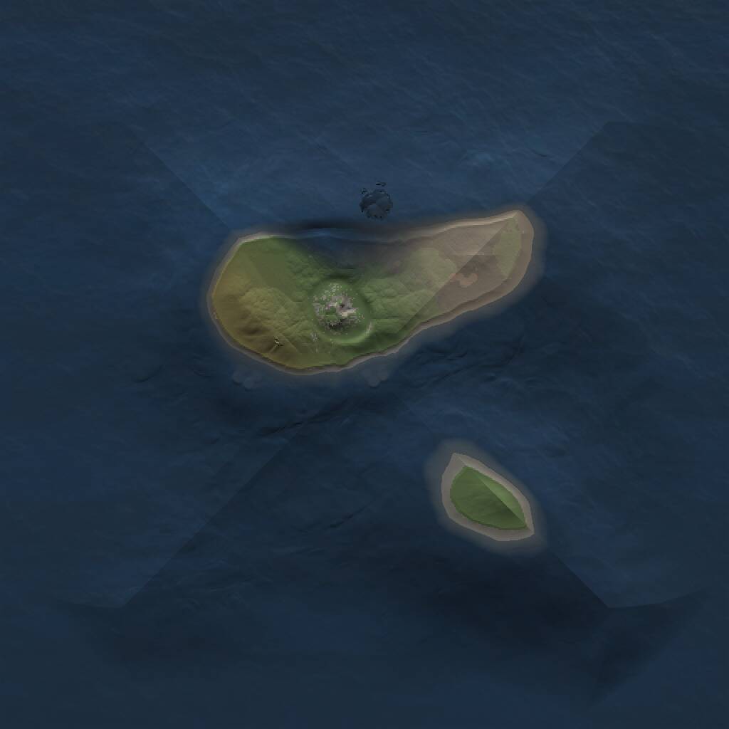 Rust Map: Procedural Map, Size: 1000, Seed: 837852460, 1 Monuments