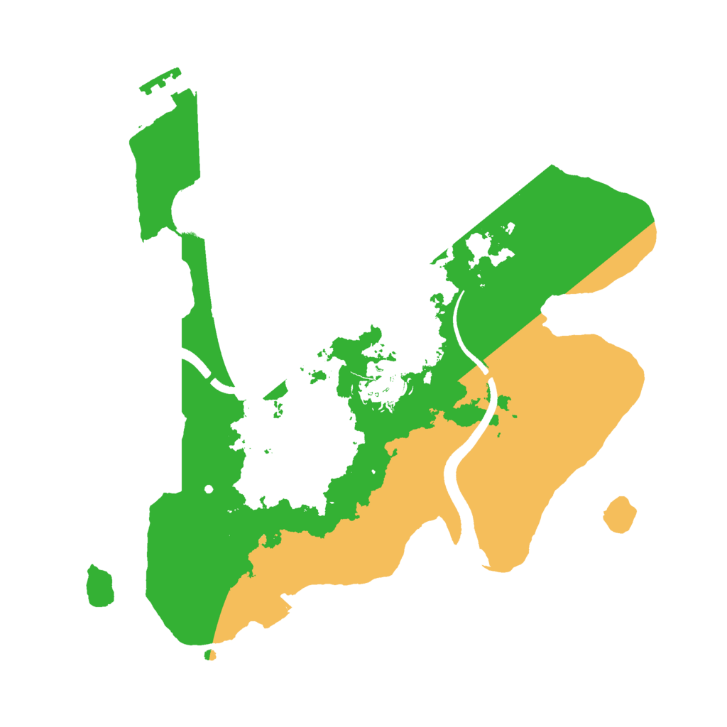 Biome Rust Map: Procedural Map, Size: 2500, Seed: 1093735990