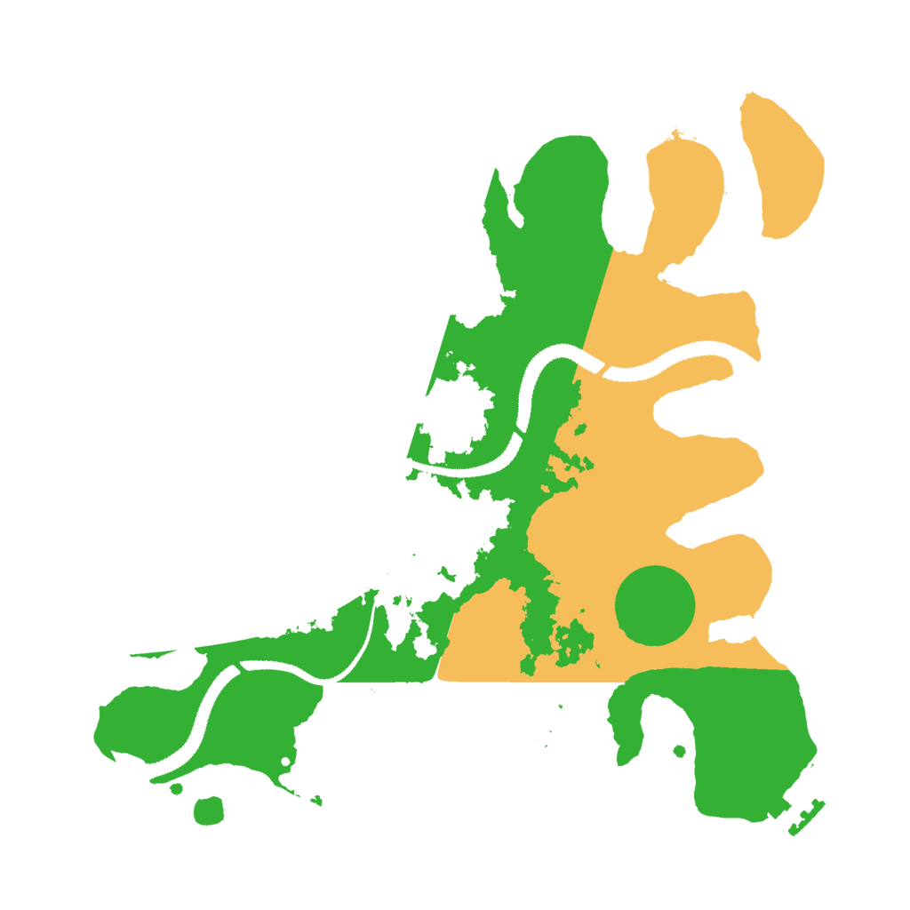Biome Rust Map: Procedural Map, Size: 3000, Seed: 671983