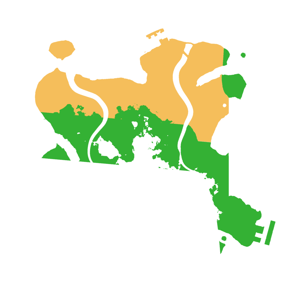 Biome Rust Map: Procedural Map, Size: 2500, Seed: 1370052062