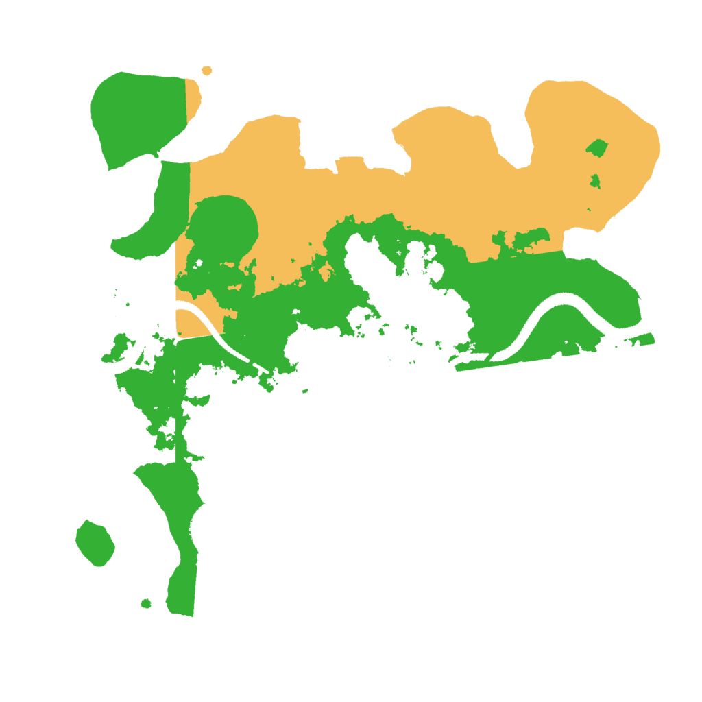 Biome Rust Map: Procedural Map, Size: 2880, Seed: 50000