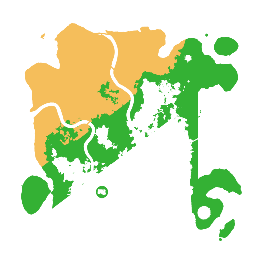 Biome Rust Map: Procedural Map, Size: 3500, Seed: 508380828