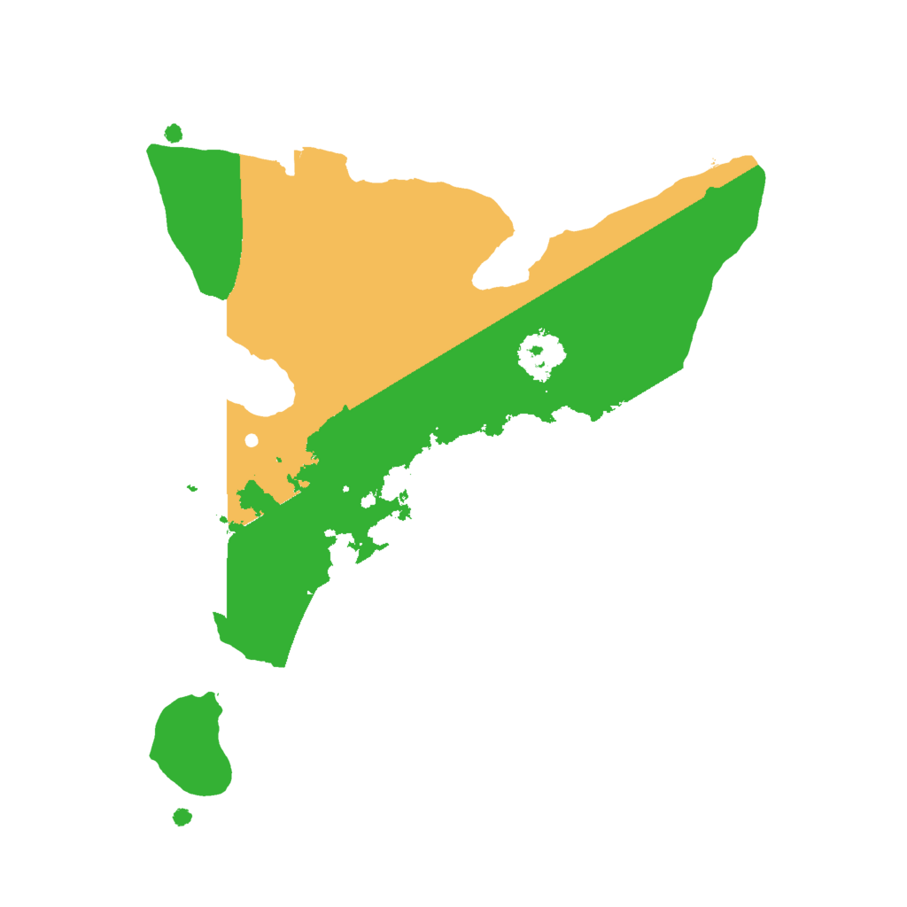 Biome Rust Map: Procedural Map, Size: 2000, Seed: 442649689