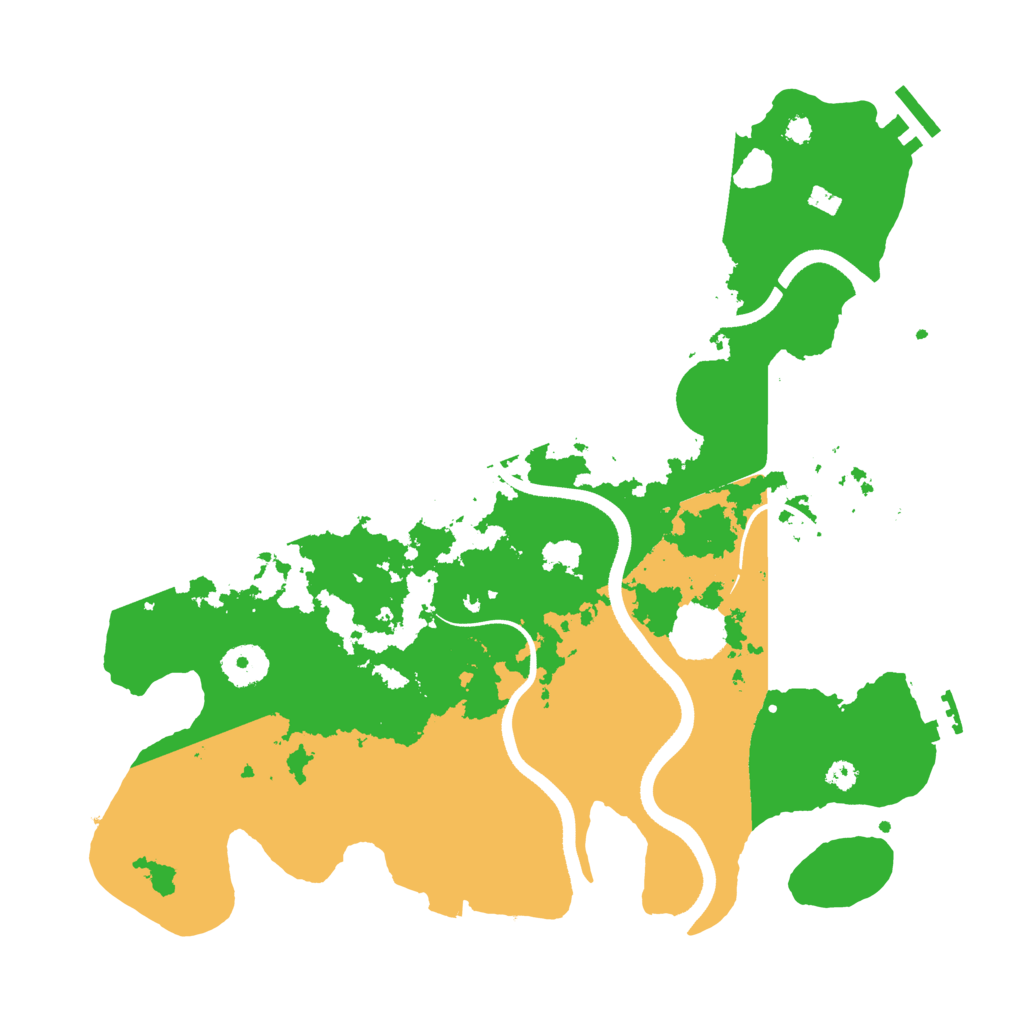 Biome Rust Map: Procedural Map, Size: 3500, Seed: 125724232
