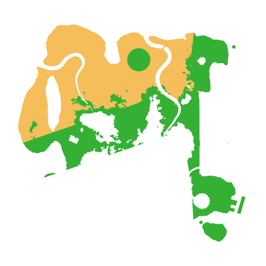 Biome Rust Map: Procedural Map, Size: 3050, Seed: 3472856