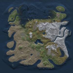 Thumbnail Rust Map: Procedural Map, Size: 4000, Seed: 1568423, 16 Monuments