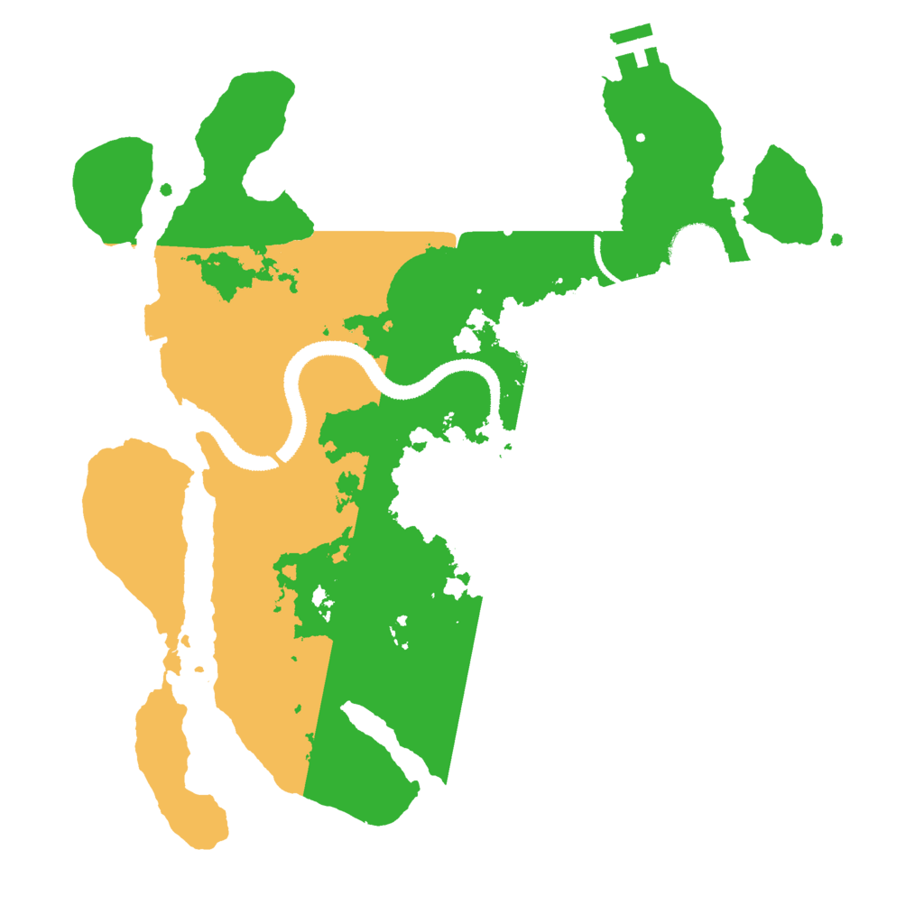 Biome Rust Map: Procedural Map, Size: 3000, Seed: 5141923