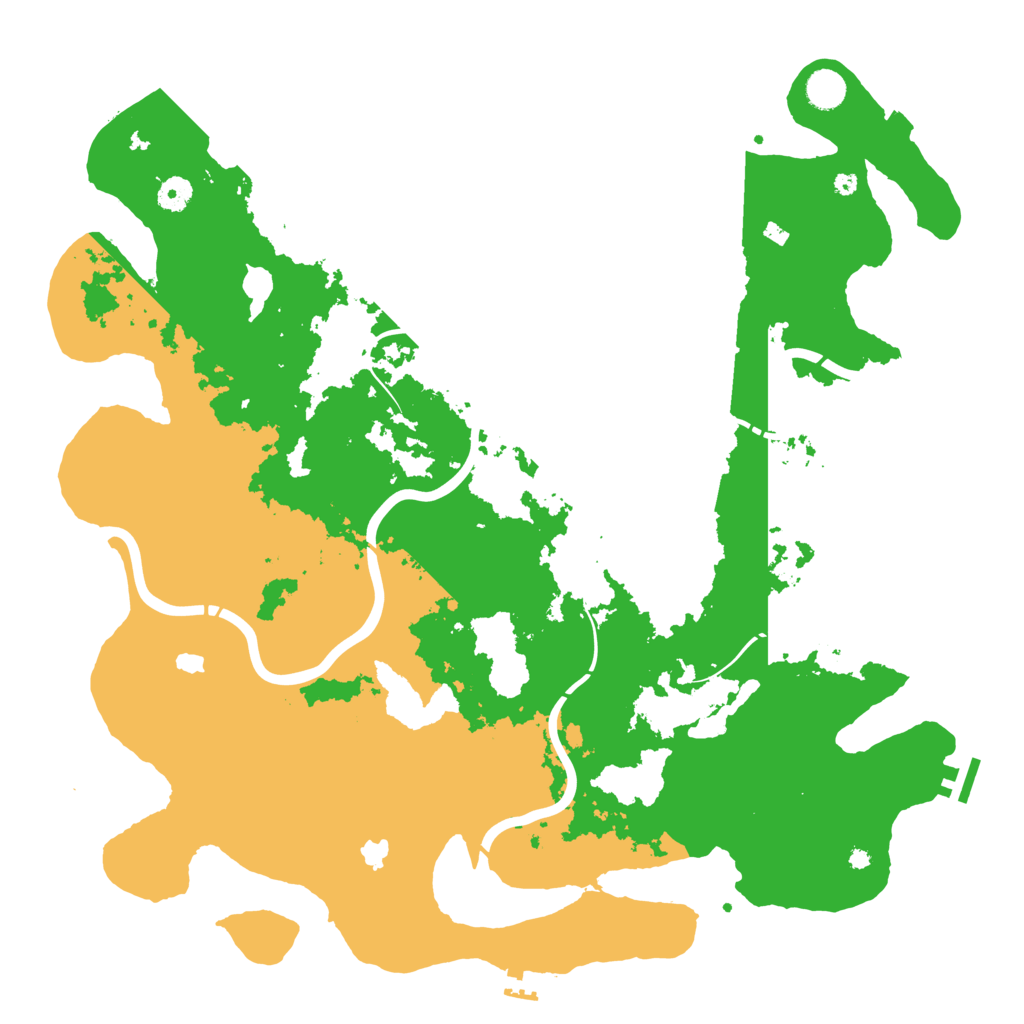 Biome Rust Map: Procedural Map, Size: 4500, Seed: 92392835