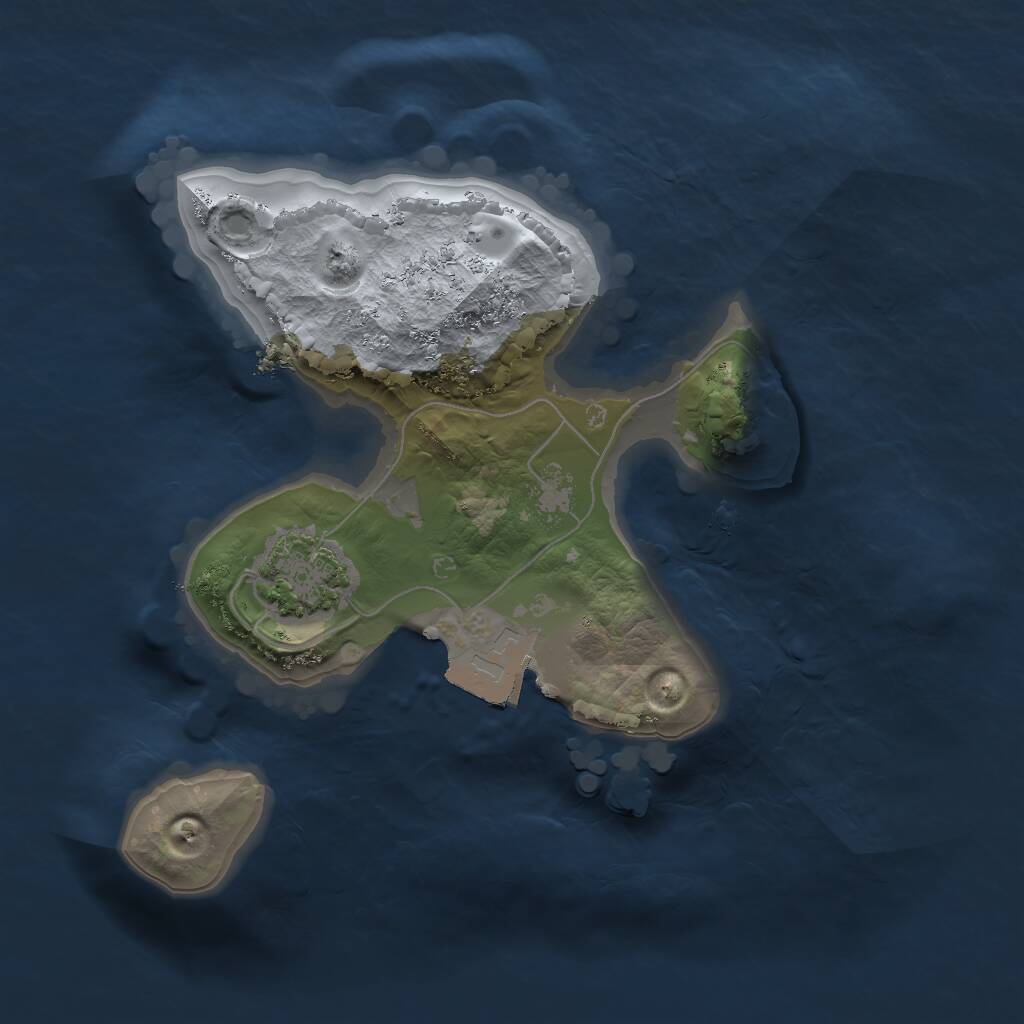 Rust Map: Procedural Map, Size: 1550, Seed: 878114103, 2 Monuments