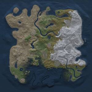 Thumbnail Rust Map: Procedural Map, Size: 4000, Seed: 214341880, 15 Monuments