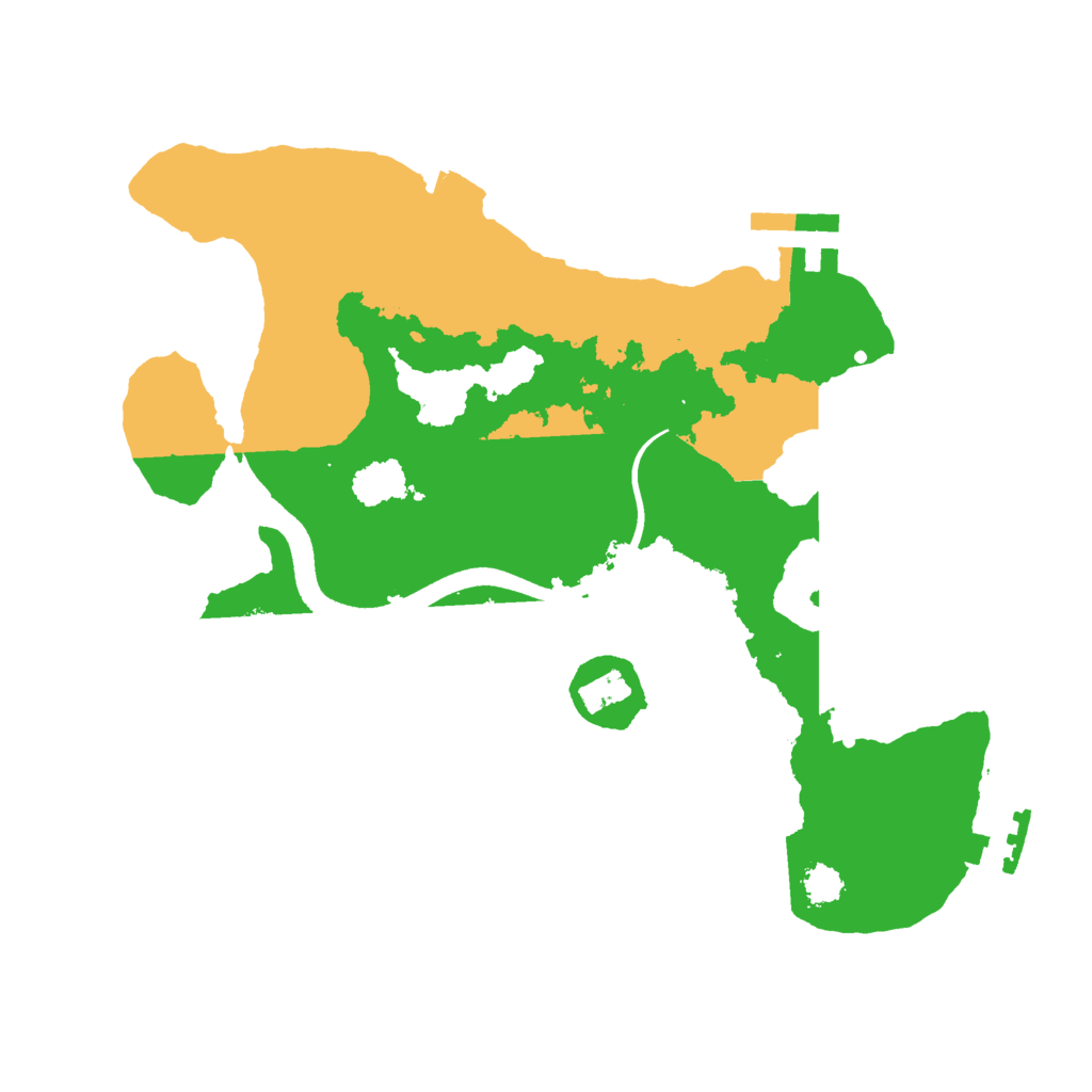 Biome Rust Map: Procedural Map, Size: 2500, Seed: 1453