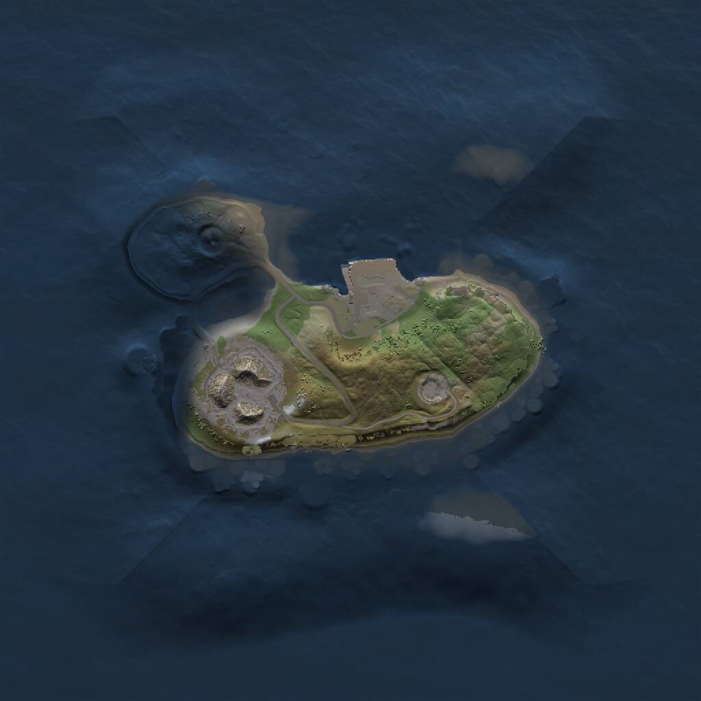 Rust Map: Procedural Map, Size: 1500, Seed: 40274464, 2 Monuments