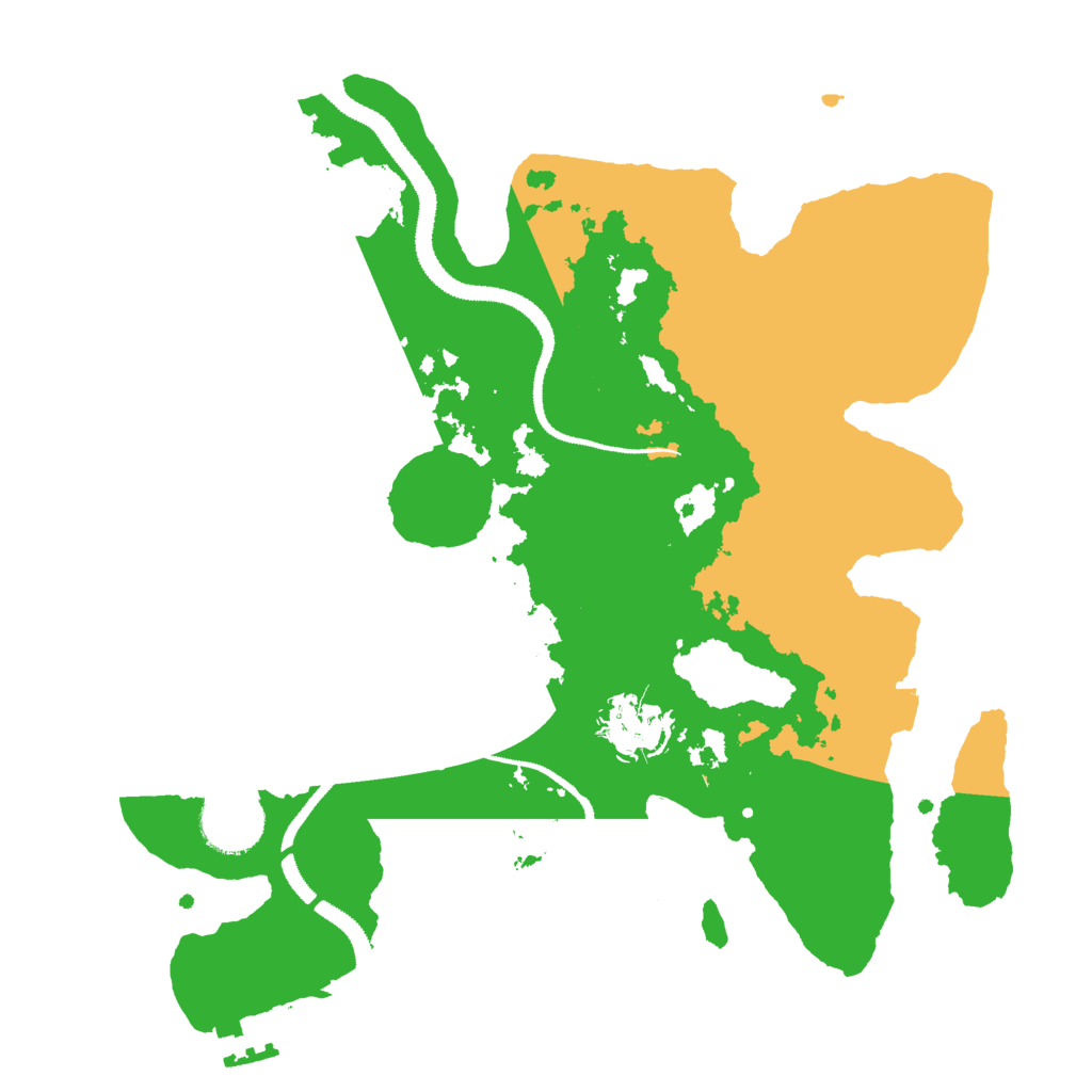 Biome Rust Map: Procedural Map, Size: 3000, Seed: 136117280