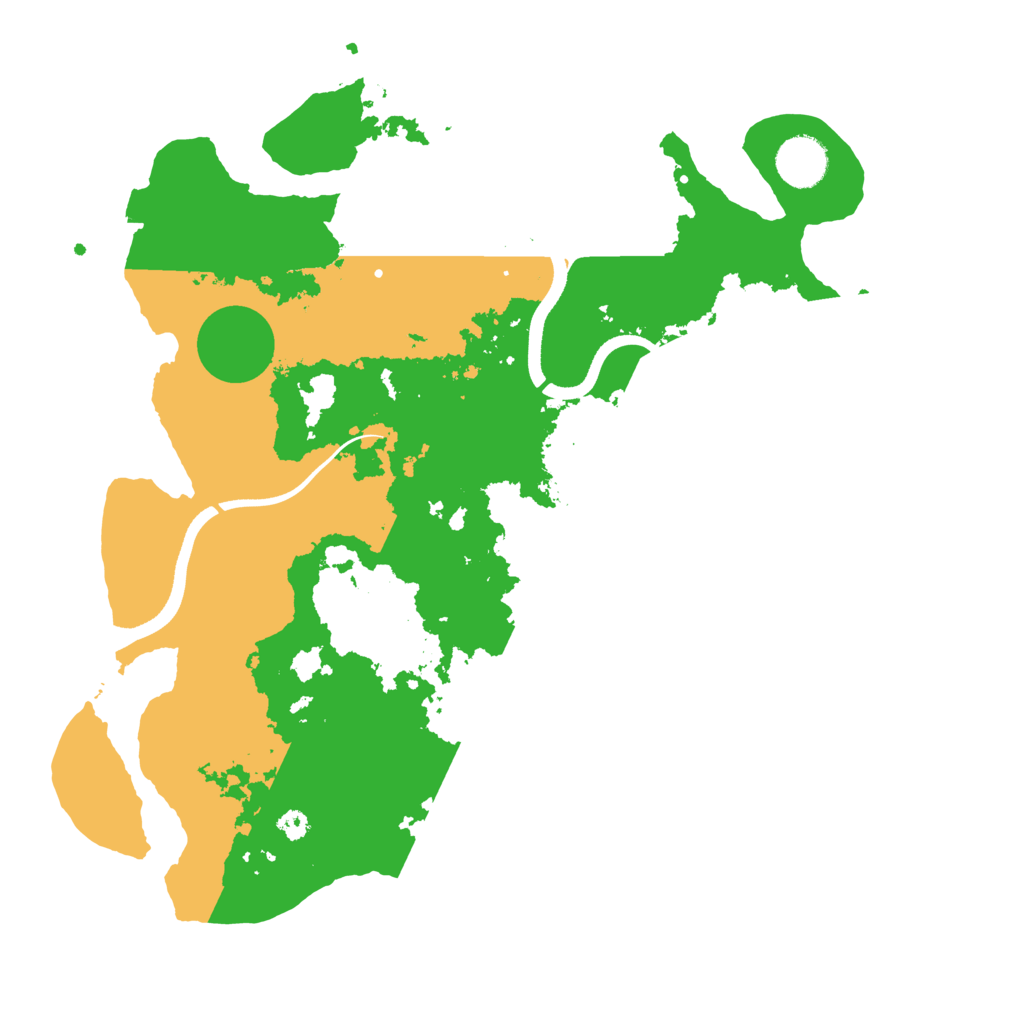 Biome Rust Map: Procedural Map, Size: 3500, Seed: 456886467