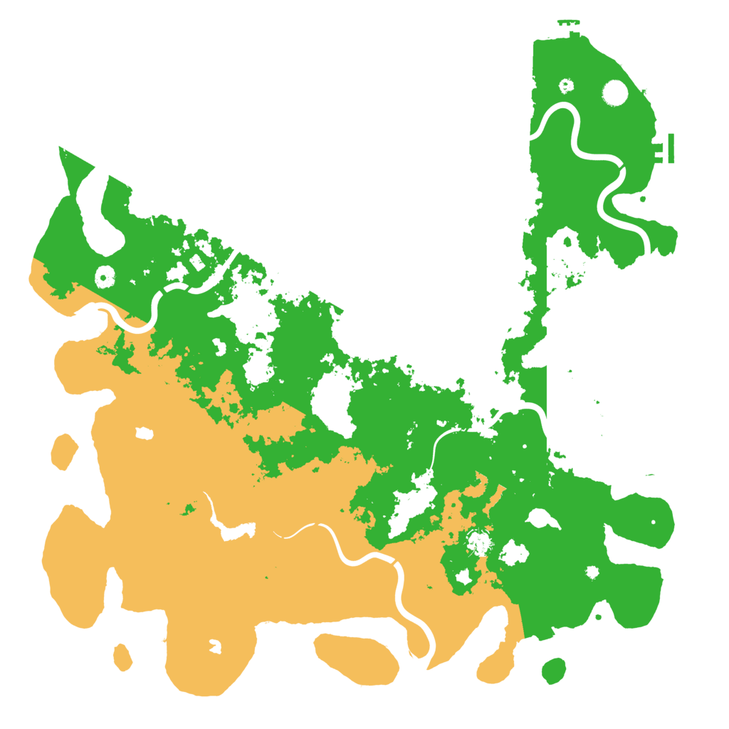 Biome Rust Map: Procedural Map, Size: 5000, Seed: 519844624