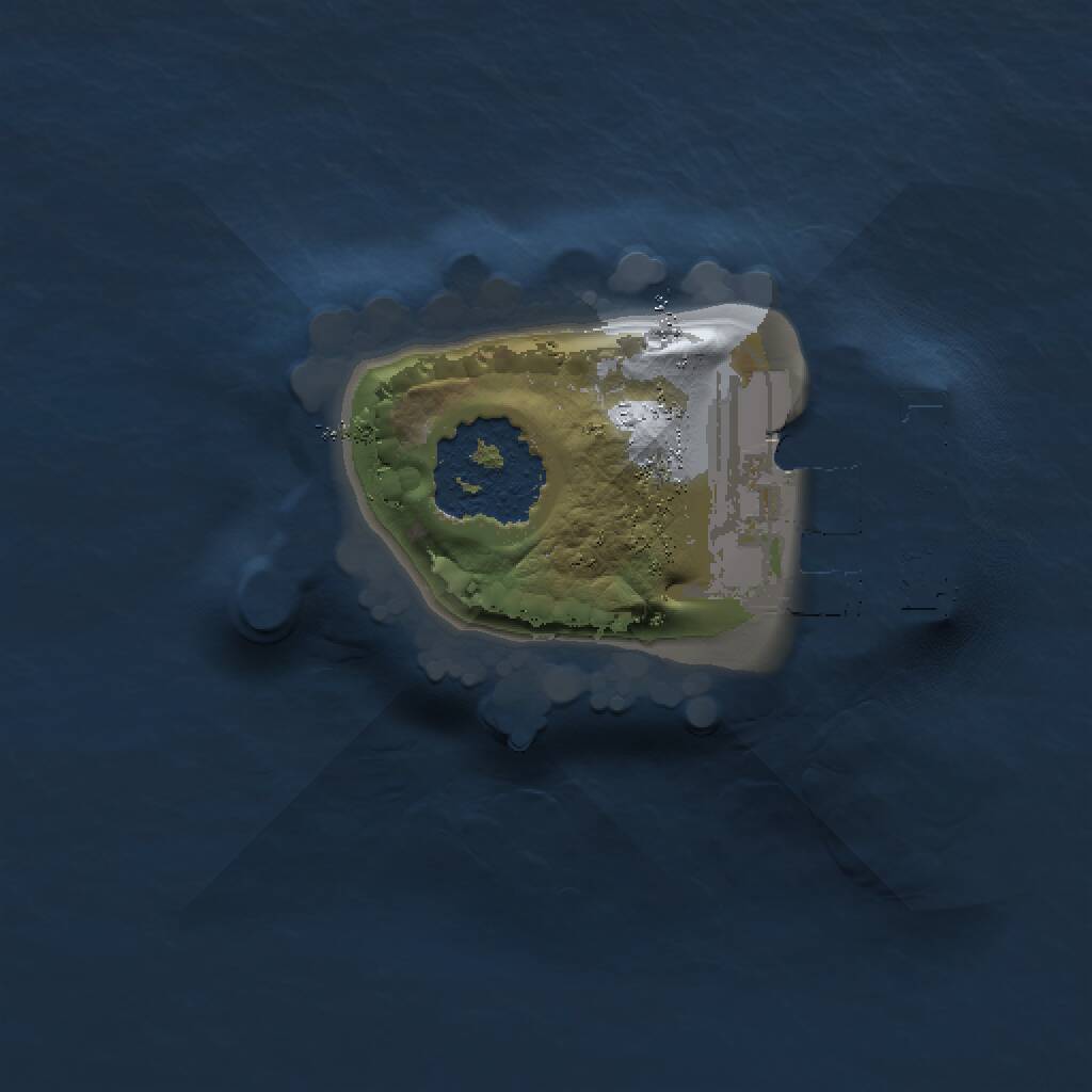 Rust Map: Procedural Map, Size: 1000, Seed: 1036952750, 2 Monuments