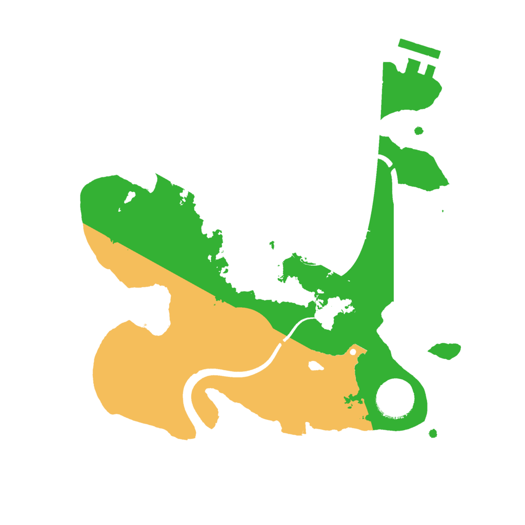 Biome Rust Map: Procedural Map, Size: 2500, Seed: 3169