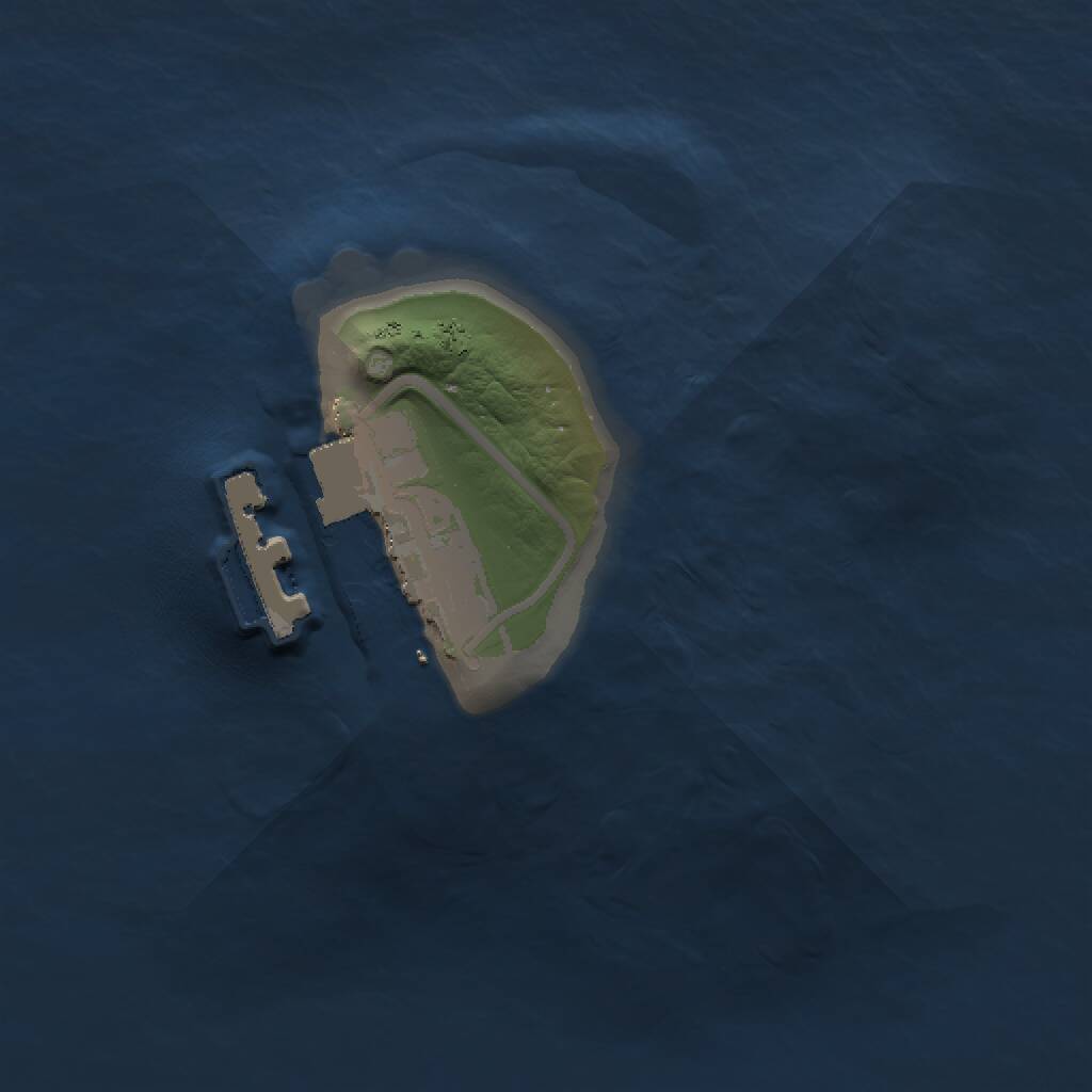 Rust Map: Procedural Map, Size: 1000, Seed: 1694316379, 2 Monuments