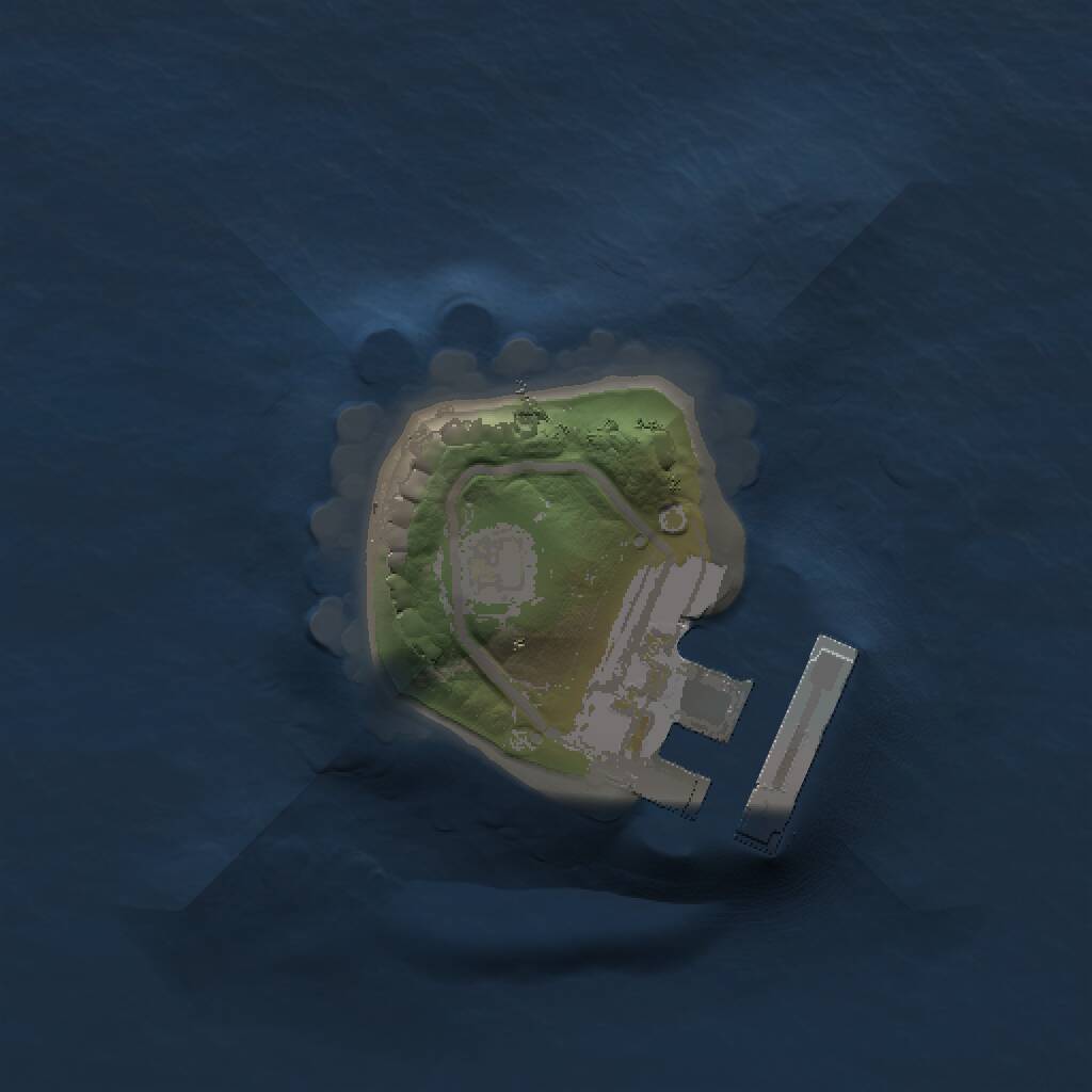 Rust Map: Procedural Map, Size: 1000, Seed: 1343450520, 2 Monuments