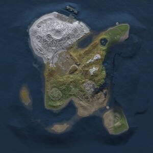 Thumbnail Rust Map: Procedural Map, Size: 2000, Seed: 1942703750, 6 Monuments