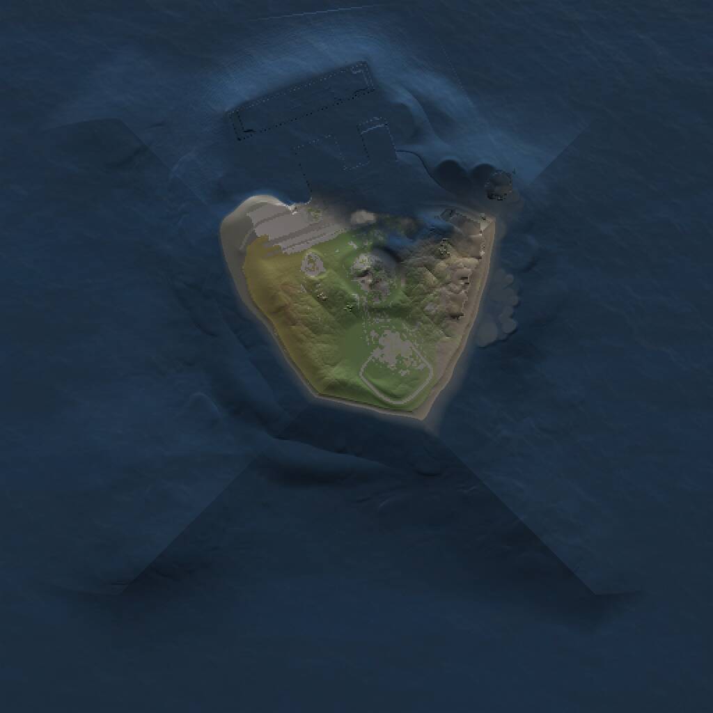 Rust Map: Procedural Map, Size: 1000, Seed: 86753069, 2 Monuments