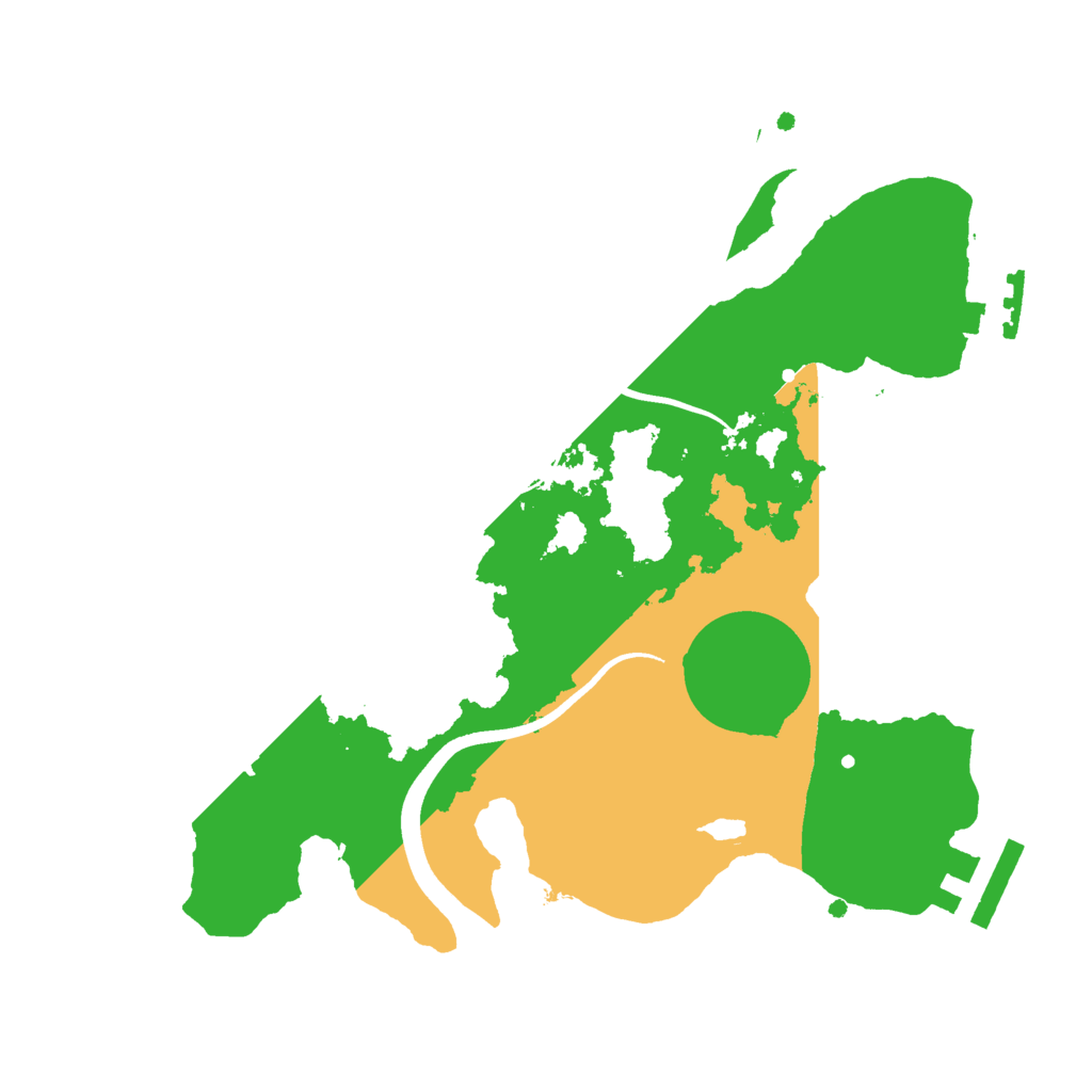 Biome Rust Map: Procedural Map, Size: 2400, Seed: 896121129