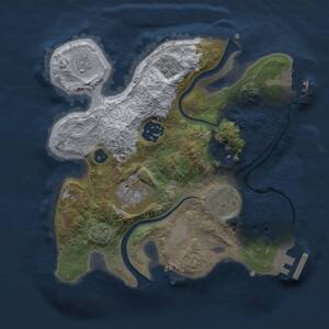 Thumbnail Rust Map: Procedural Map, Size: 2400, Seed: 896121129, 10 Monuments
