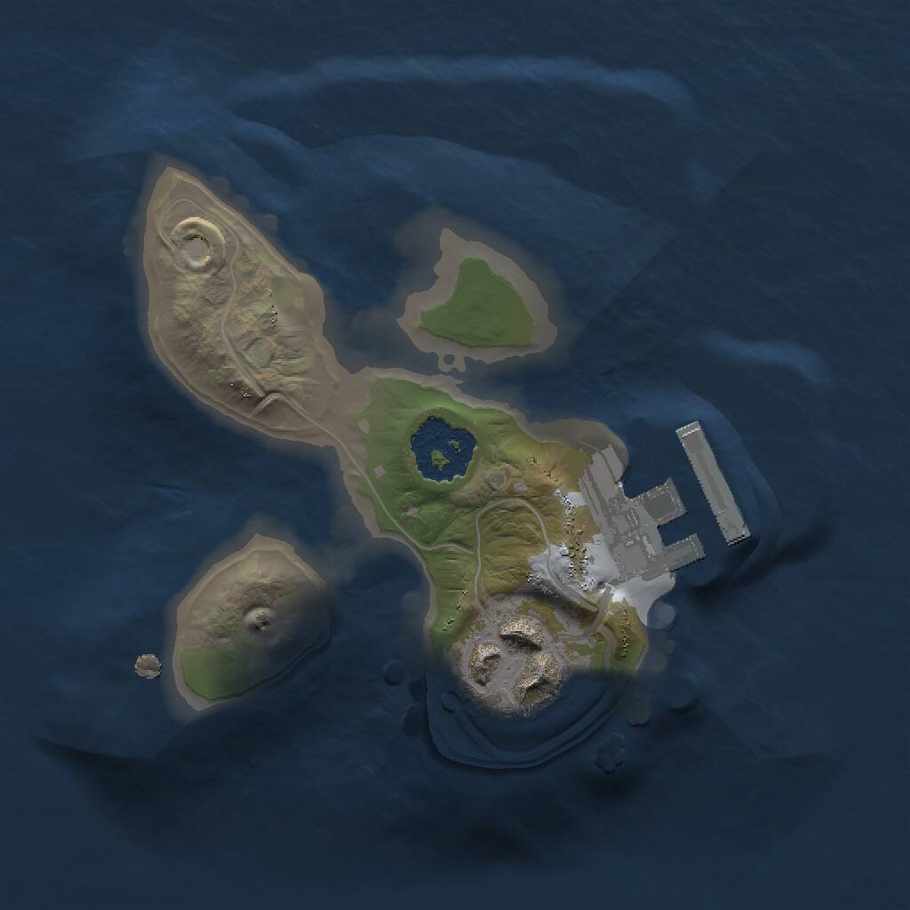 Rust Map: Procedural Map, Size: 1450, Seed: 2880, 3 Monuments