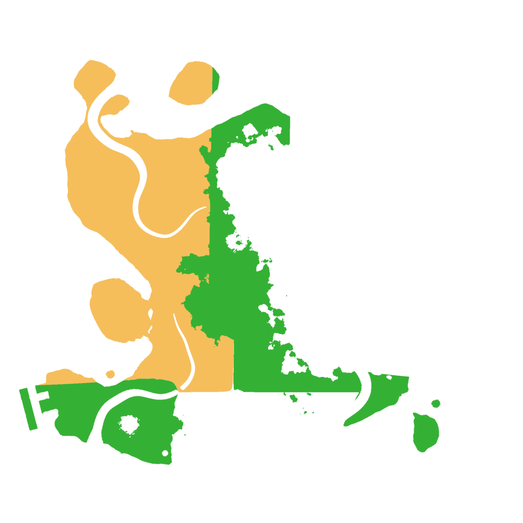 Biome Rust Map: Procedural Map, Size: 2500, Seed: 12322