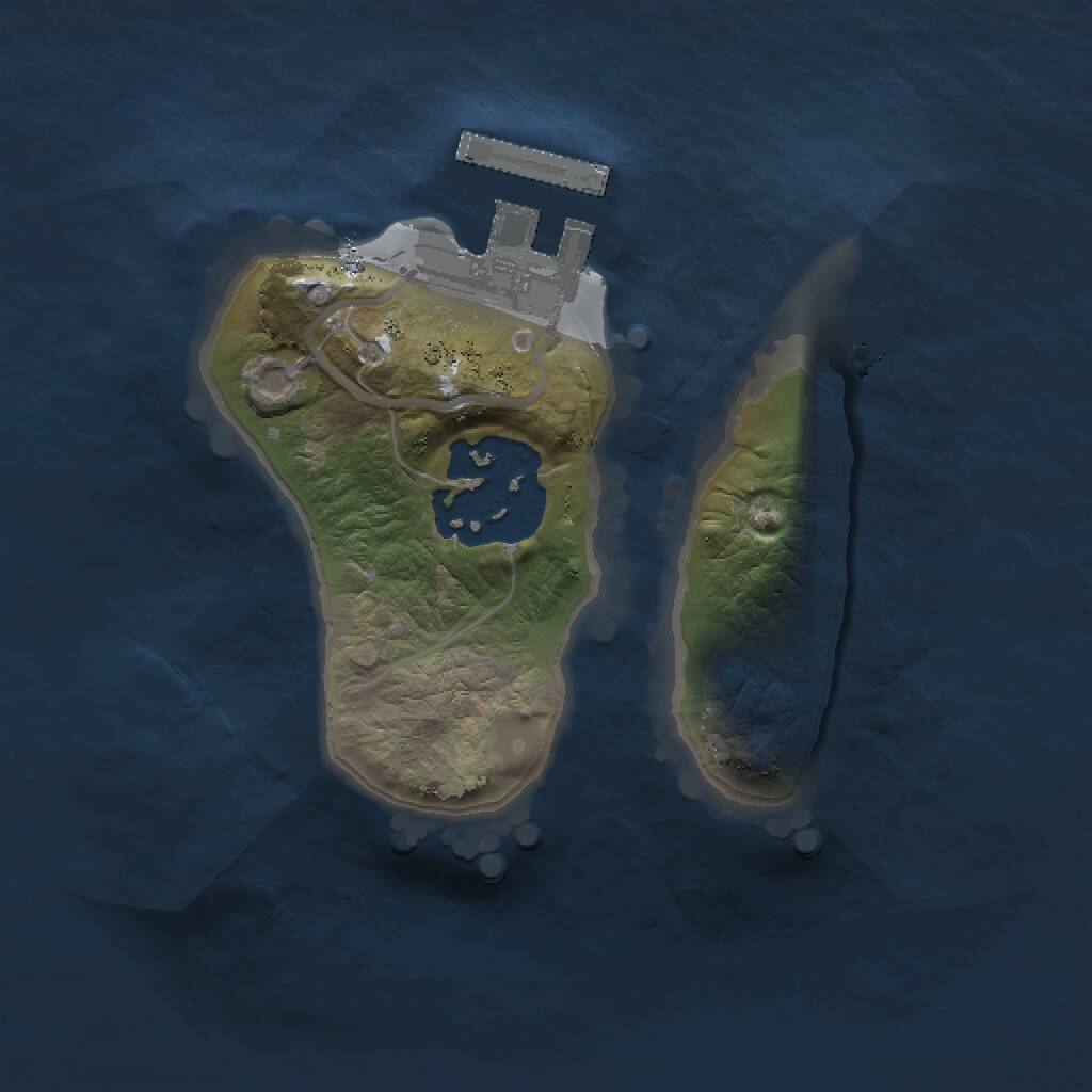 Rust Map: Procedural Map, Size: 1450, Seed: 1776, 3 Monuments