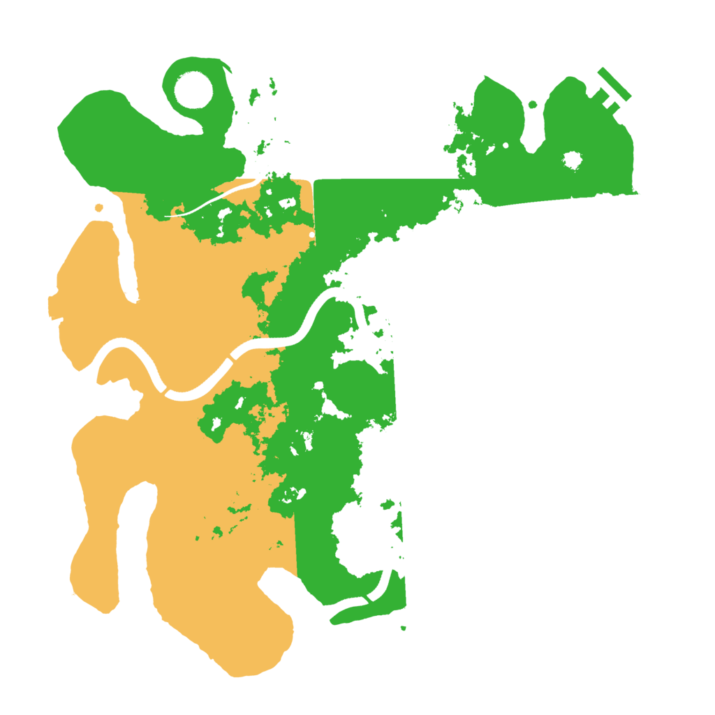 Biome Rust Map: Procedural Map, Size: 3500, Seed: 705316065