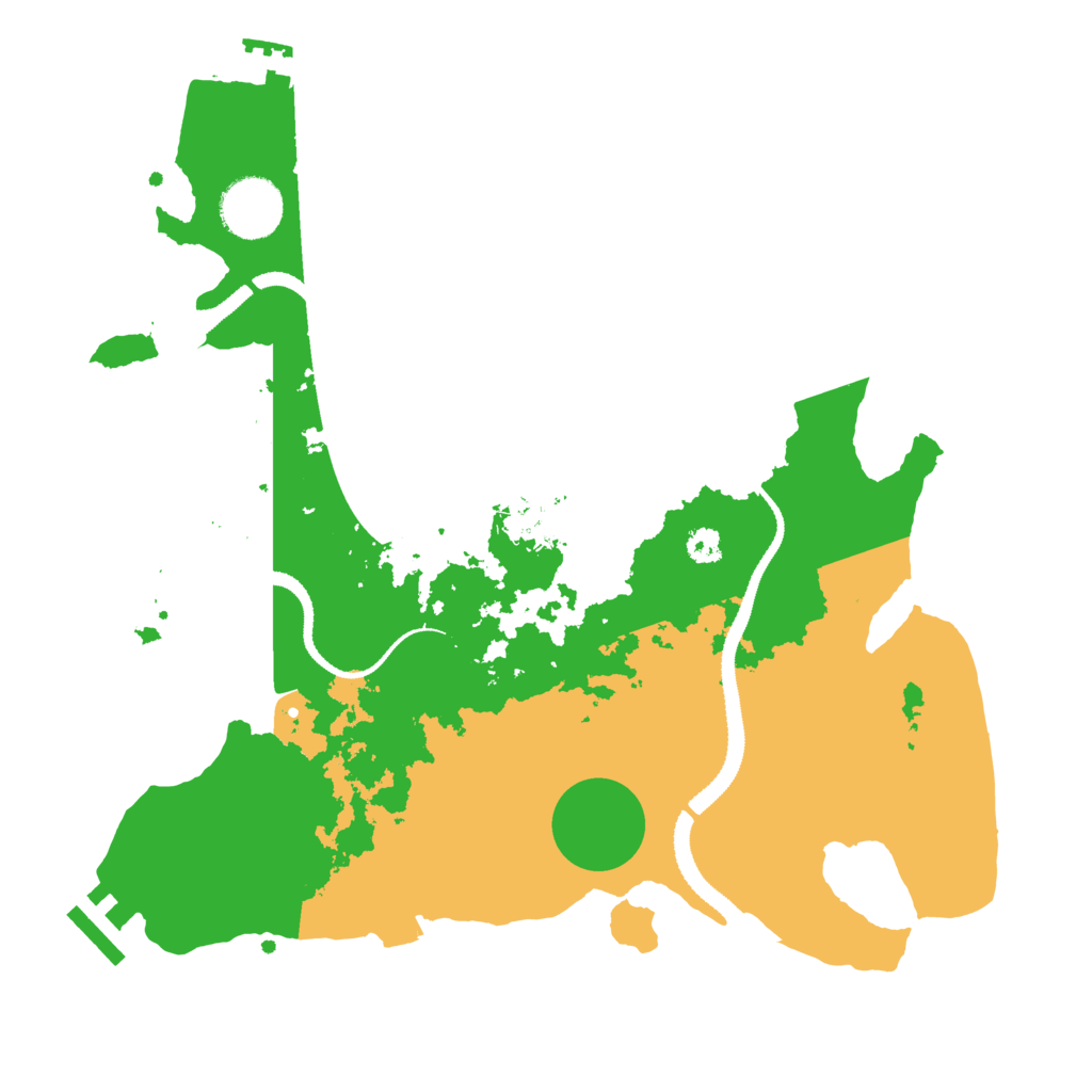 Biome Rust Map: Procedural Map, Size: 3100, Seed: 497506468