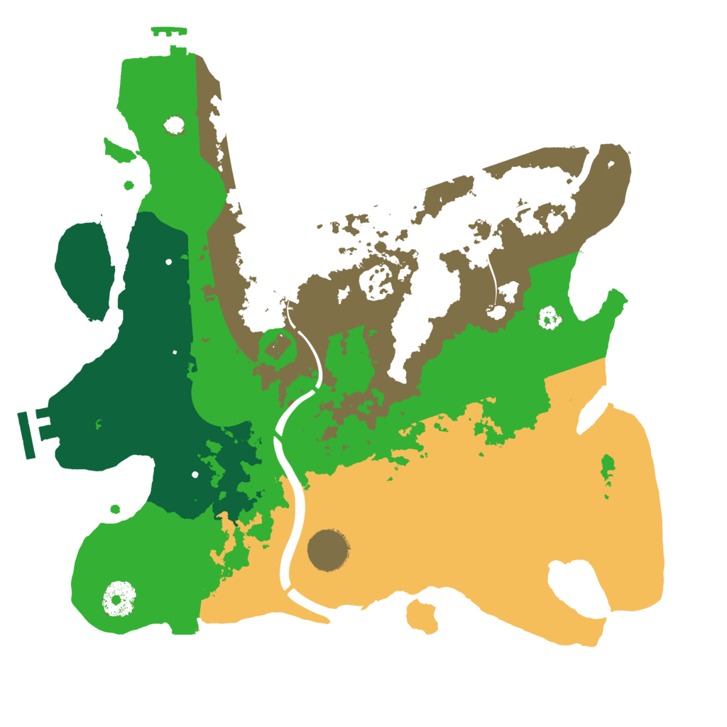 Biome Rust Map: Procedural Map, Size: 3100, Seed: 497506468
