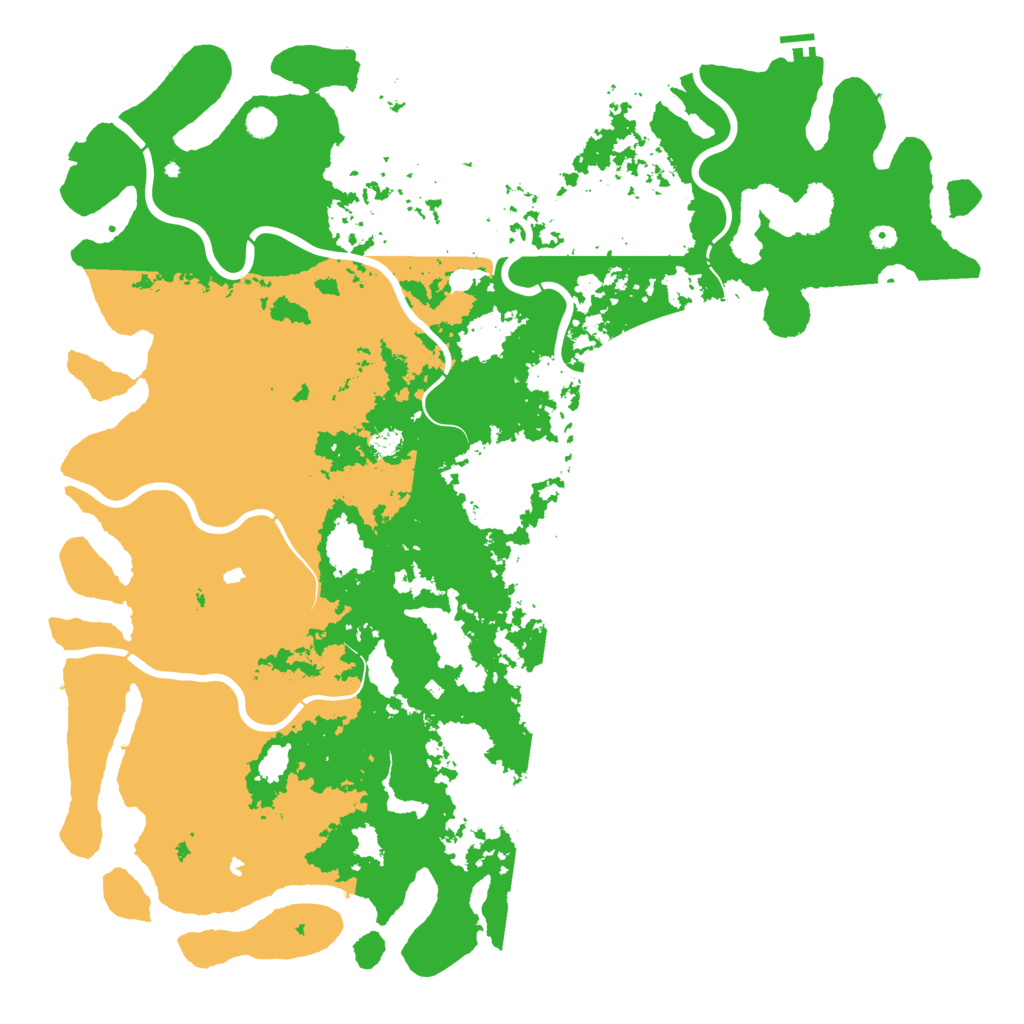 Biome Rust Map: Procedural Map, Size: 6000, Seed: 109462597