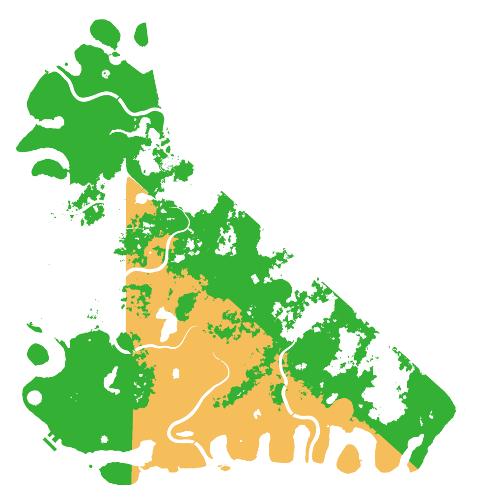 Biome Rust Map: Procedural Map, Size: 6000, Seed: 853844205