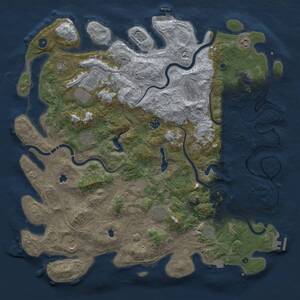 Thumbnail Rust Map: Procedural Map, Size: 4800, Seed: 1906594738, 17 Monuments